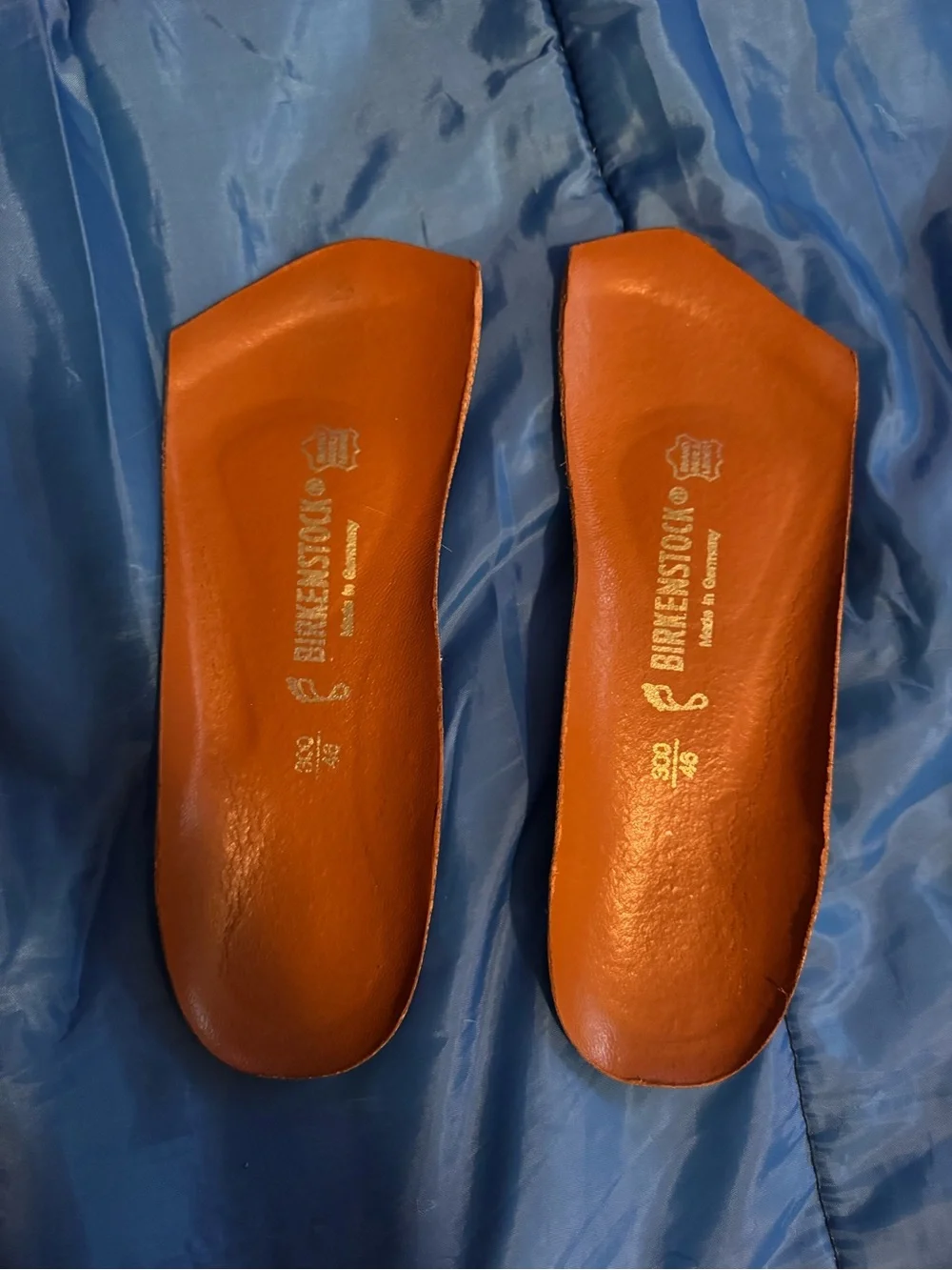 Birkenstock Brown Leather Footbed Insoles - men’s